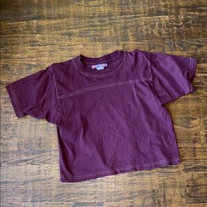 Urban Renewal Maroon T-Shirt medium vintage recycled